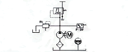 Automatic intermittent gear pump AMZ-100S Hydraulic circuit drawing